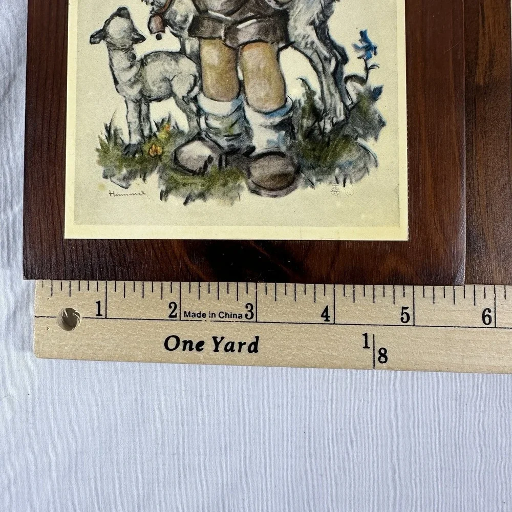 Vintage Set of 2 Hummel Wood Wall Plaques 5